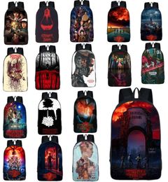 Stranger Things 2 sac à dos scolaire 3D Printbag Polyester ordinateur portable Rucksack Outdoor Travel Sac à cartouche 16 pouces Handba3772161