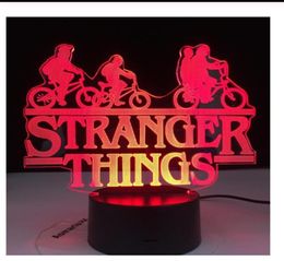 Stranger Things American Web Series télévisées LED Night Light 7 Colors Changer le capteur Touch Camor de nuit Lampe de table en veilleuse 9718348