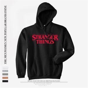 Stranger Things Hooded sweatshirt vrouwen zwarte pullover hoodies voor tienermeisjes hoodie sweatshirt mannen sudaderas mujer lj201130