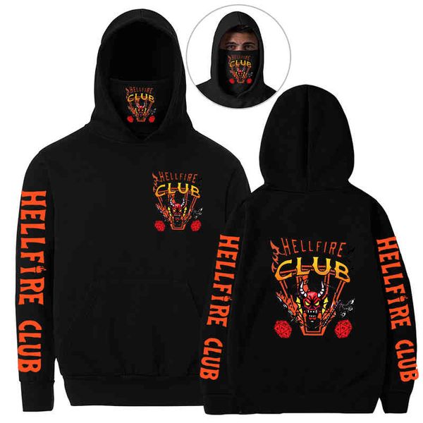 Sudaderas de máscara de Stranger Things, sudaderas con capucha gráficas de gran tamaño, sudadera de manga larga Harajuku, ropa de calle, jersey para hombre