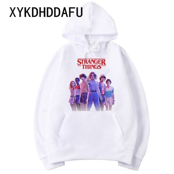 Stranger Things Saison 3 Sweat à sweats graphiques surdimensionnés surdimensionnés Femmes / hommes Sweats à capuche drôles HARAJUKU COOD FEMME / HOMME 201211