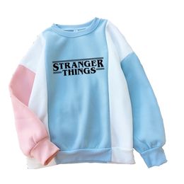 Stranger Things Seizoen 3 Hoodie Mannen/vrouwen Harajuku Elf Sweatshirts Grappige Kawaii Koreaanse Oversized Patchwork Hoodies Hip Hop 201212