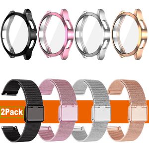 Strap Case Voor Galaxy Watch 5 pro 45mm 44mm Beschermhoes Band Metalen Armband Voor Samsung Galaxy Watch 4 40mm Klassieke 42mm 46mm Band