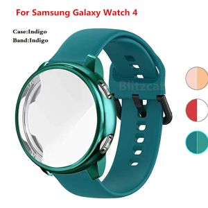 Sangle + étui pour Samsung Galaxy Watch 4 Classic 46 mm 42 mm 44 mm 40 mm Couverture de protection Bracelet Smart Watchband Tpubuller