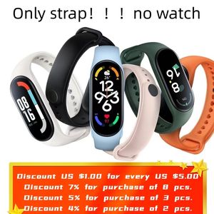 Soft Silicone Sport Strap for Xiaomi Mi Band 7 6 5 4 3 Wristband, 2024 Replacement Bracelet Accessories