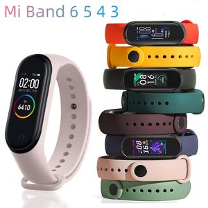 Riem voor Xiaomi Mi Band 6 5 4 3 Bracelet Mi-Band 5 4 Silicone Sport Watchband voor polsband 6 3 Vervanging