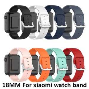 Riem voor Xiaomi horlogeband 18mm zachte TPU Smart Watch Band Comfortabel om horlogeband te dragen Vervanging Armband voor Xiaomi 18 mm