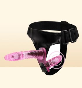 Riem op dubbele penis strapon vrouwelijke dildo vibrators volwassen seksspeeltjes voor lesbische vrouwen vagina intieme goederen seks machine machine shop y04083492988