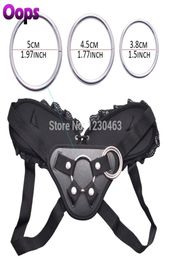 Strap on Harness Strapon Realistic Dildo Toys met metalen ringen voor lesbische volwassen dames039s dildo's seksspeeltjes c181128012806739
