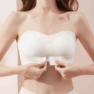 Strapless Bra for Woman Invisible Tube Tops Seamless Breathable Wireless Wedding Brassiere Push Up Bras Lingerie Sexy Bralette T220726