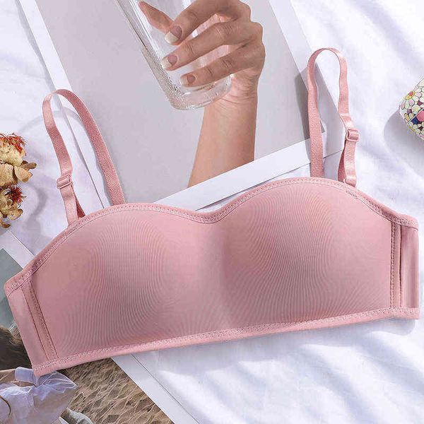 Bretelles Bralette 1/2 Coupe Femmes Sous-Vêtements Femmes Soutien-Gorge Invisible Femme Sans Soudure Soutien-Gorge De Mariage Lingerie Sexy Nouvelle Fête Intime L220726