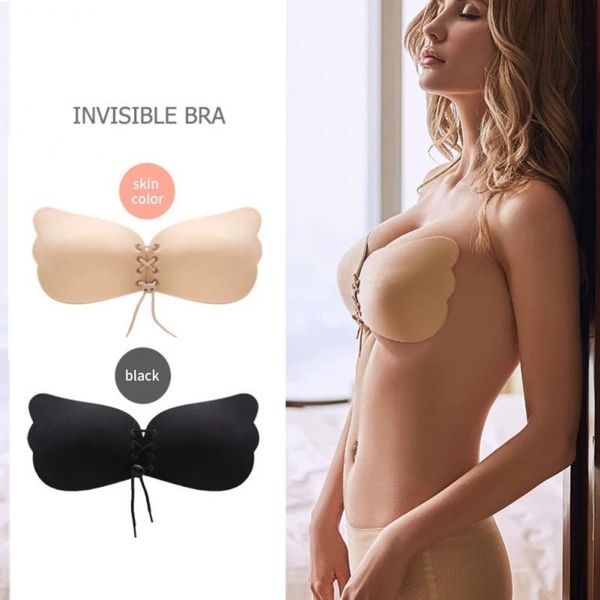 Soutien-gorge collant Invisible sans bretelles, sous-vêtements Sexy sans couture, Push Up en Silicone pour femmes, Lingerie Sexy, Bralette dos nu