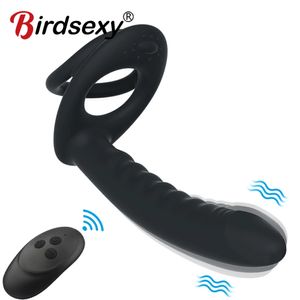 Strapon Dildo Vibrator Speeltjes Voor Vrouw Koppels Anale Kut Masturbator Erotische Dubbele Penetratie Anale Plug Vibrator Volwassen Speelgoed 240309