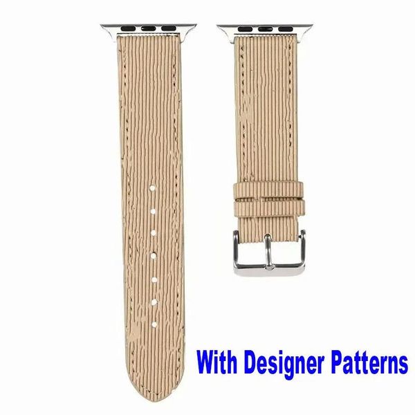 Bracelets Bracelets de montre de luxe compatibles avec les bracelets de montre Apple 49 mm 45 mm 44 mm 42 mm 41 mm 40 mm 38 mm pour femmes toutes séries 8 7 6 5 4 3 2 1 Desi