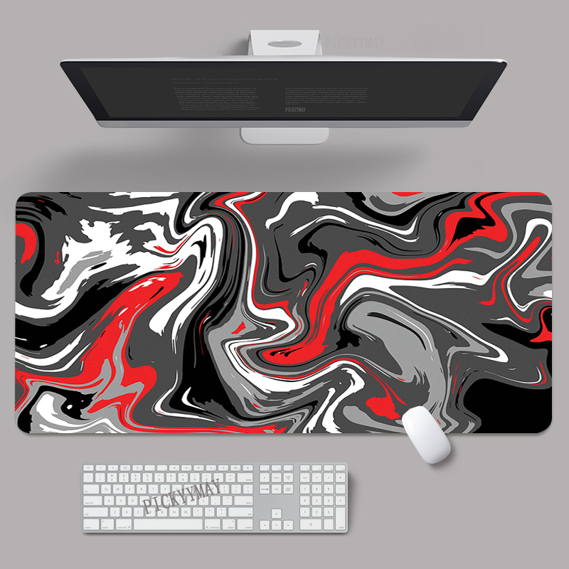 Strata liquido 80x30 cm xxl bordo mousepads grande ufficio mousepad tastiera tappetini mouse tampone bestia da scrivania per tamponi per mouse regalo