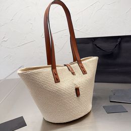 Strawtas Cross Body Haaktas Vrouwen Basket Beach Tas Designer Luxe schouderhandtassen Winkelen Takken Lafiet Grass Lrage Capaciteit Mode Letter Hardware Totes