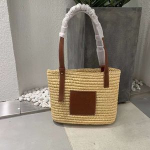 Sac De Paille Femmes Sacs De Plage Designer Sacs À Bandoulière Sac Fourre-Tout De Luxe Crochet Ouvert Totes Sacs Vacances D'été Sacs À Main À Bandoulière Classique Lettre Grande Capacité Pochette