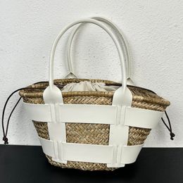 Paille Designer Sac Femmes D'été Panier Fourre-Tout Sacs Sacs De Plage Sac À Main En Cuir Sac Intérieur Sac À Main Lafite Herbe Peau De Vache Grande Capacité Top Qualité Classique Lettre