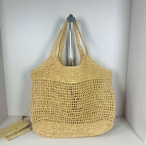 Sac de créateur de paille Sac de plage tissé sac d'été sac à main grande capacité sac à main creux sac à provisions tissés pour femmes