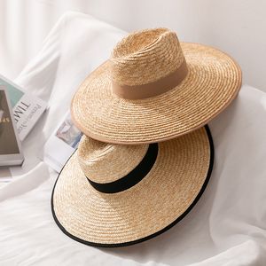 Stro-randen zonhoeden zomer paar reizen strand caps zonnebrandcrème zonnescherm brede rand hoeden