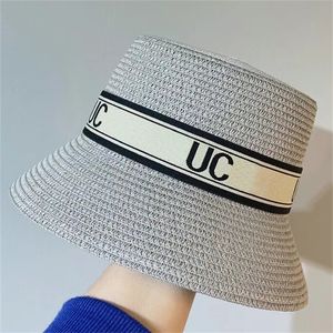 Chapeaux de paille été Fedora chapeau de paille large bord chapeau seau chapeaux OutdoorSun chapeau de plage femmes pliable soleil casquette voyage Cloches casquettes