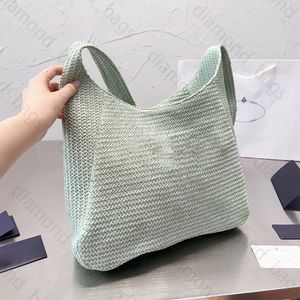 Sac de designer tricoté en paille fourre-tout fourre-tout fourre-tout sacs à provisions pochette sacs de plage d'été grands sacs à main de luxe panier fourre-tout sac shopping lettre sac à main sous les bras