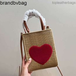 Paille Loeweely Loewve Totes Sacs Designer Femmes Heart Weave Beach Hands Hands Crossbody Sacs Portefeuille épaule Messagers Possgers Lettre Impression