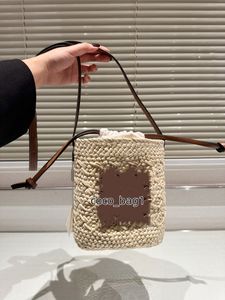 Mini sac seau en paille pour femmes, lot de marque de luxe, Design, sac à bandoulière pour femmes, sac de shopping à prix réduit, 2024