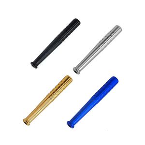 Paille Snorter Metal Sniffer Snuff Multicolor Nasal Tube Sweet Bullet Swuffer Fumer à la main Vs Glass Huile Burner Pipe 0207 ER