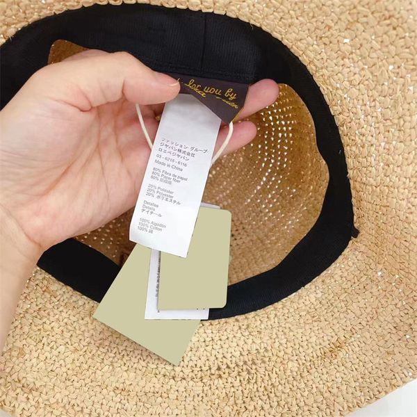 Chapeaux d'été de paille concepteur Bonnets Raffia