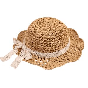Chapeau de soleil de paille pliable Emballable largeur d'été de plage de plage de plage crochet seau chapeau 22602