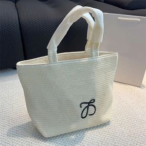 Sac fourre-tout en paille avec lettres brodées, lettres de mode, poche intérieure zippée, poches de grande capacité, sacs à main de plage d'été, sacs à bandoulière