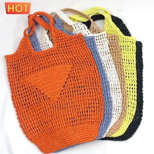 Sac à bandoulière fourre-tout en paille sac à main pour femme de créateur sacs de paille décontractés en rotin femmes sacs à main en osier tissé femme été plage fourre-tout grande capacité dame sac voyage sac à main p