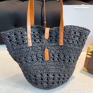 Sac de créateur de paille en paille plusieurs sacs de plage sacs de plage sac à main pour les femmes fourre-tout des sacs d'épaule tissés de luxe sac à main sac fourre-tout