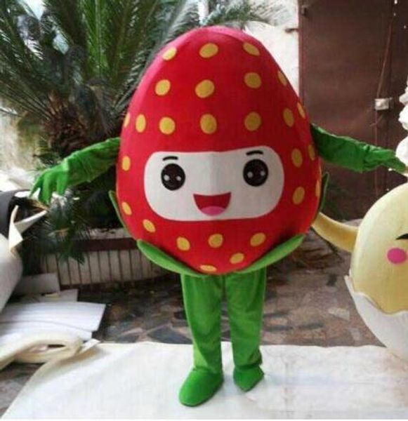 Strawberr fruit tout nouveau Costume de mascotte tenue complète déguisement Costume de mascotte tenue complète Costume tenue complète fanc