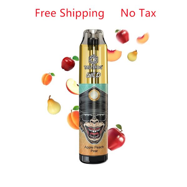 Fraise Kiwi Jetable Vape Pen Tastefog Wild 7200 Puffs Pen Style E-Cigarette 2% 15ml 850mAh Type-C Prix Usine