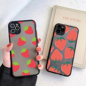 Strawberry Summer Fruit Phone Case voor iPhone 14 13 12 11 Mini Pro Max XS X Max XR 8 7 Plus SE 2022 SPINKOREN TELEFOON TELEFOON