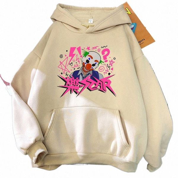 Stray Kids Rock Star Sweat à capuche Femmes Unisexe Harajuku Sweats à capuche Vintage Joker Imprimer Pulls Sweatshirts Corée Plus Taille Streetwear 23Zo #