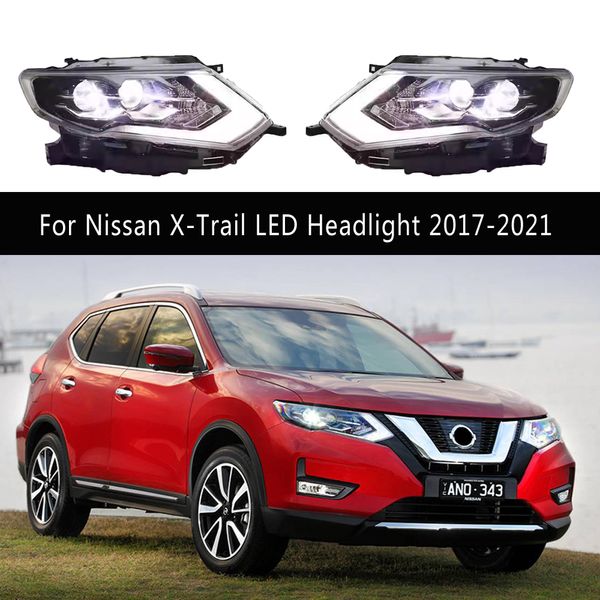 Streamer clignotant indicateur accessoire d'éclairage pour Nissan x-trail phare LED 17-21 feux de jour phares lampe avant