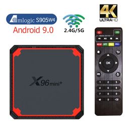 X96 Mini Plus TV Box Android 9.0 Amlogic S905W4 2.4G 5G Dual Wifi 2GB 16GB 4K HD Set Top Box Madia Speler x96 mini Smart BOX