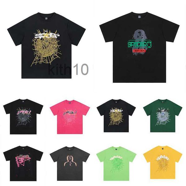 Street Fashion Summer Men T-shirt Spider 555 Hip Hop Trend Designer Mens Sp5der Graphic Tee Outdoor Casual Man Tops Eu Taille S - xl Y191
