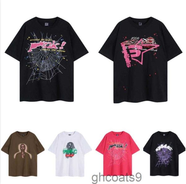 Street Fashion Summer Men T-shirt Spider 555 Hip Hop Trend Designer Mens Sp5der Graphic Tee Outdoor Casual Man Tops Eu Taille S - xl BK9K 9ED1