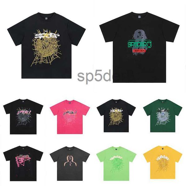 Street Fashion Summer Men T-shirt Spider 555 Hip Hop Trend Designer Mens Sp5der Graphic Tee Outdoor Casual Man Tops Eu Taille S - xl UR1K UR1K