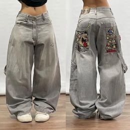 Straat Hip Hop Retro Y2k Fashion Casual Losse Grote Zak Jeans Harajuku Hoge Taille Rechte Pijpen Wijde Broek Baggy broek 240201