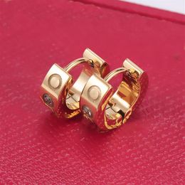 cerchi da strada orecchini con diamanti per le donne amano orecchini firmati gioielli moda acciaio argento oro rosa diamante San Valentino Mothe225n