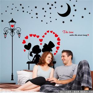 Street Light Love Romantique Chambre Salon Porche Salle de bain Mur de ménage Ornement Stickers muraux 210420