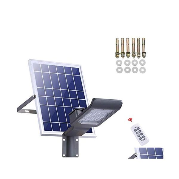 Luces de calle Led Luz solar Smd Alta potencia Inundación Seguridad Jardín Impermeable Ip66 Reflector Poste Lámpara Gota Entrega Luces Lightin Ot1Xz