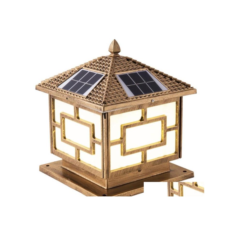 Gateljus Solar Light Fence Post Cap f￶r tr￤dg￥rdsdekoration utomhus vattent￤tt landskapsg￥rd pelarlampor led lampa sl￤pp del dhexk