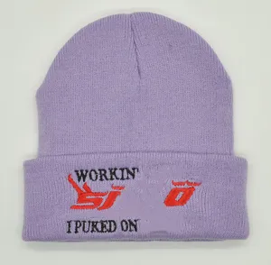 Street of Europe and America Trucker Hat Nieuwe gebreide hoeden lente en winter drie seizoenen warme wollen dop beanie hoed