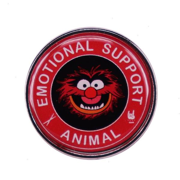 Street Puppet Support émotionnel Broche d'animal Badge Metal Accessory Gift Migne Anime Movies Games Hard Entamel Pins Collect Metal Cartoon Brooch